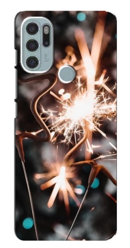 Чехол с печатью "Бенгальские огни" для Motorola MOTO G60s