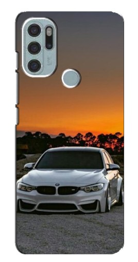 Силиконовый чехол с изображением "BMW белая" для Motorola MOTO G60s