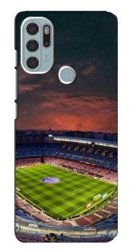Силиконовый чехол с изображением "Камп Ноу" для Motorola MOTO G60s