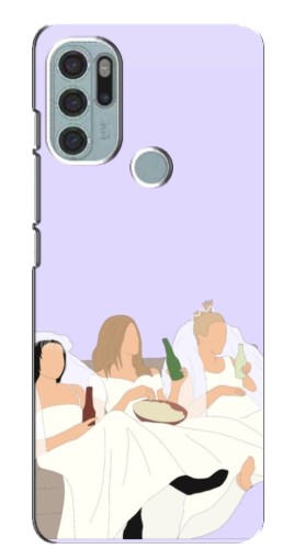 Чехол с картинкой "Девушки Друзья" для Motorola MOTO G60s