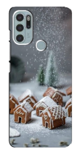 Чехол с принтом "Домики из пряников" для Motorola MOTO G60s