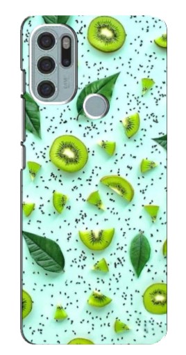Чехол с картинкой "Фон киви" для Motorola MOTO G60s