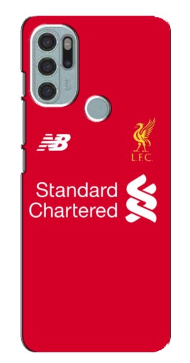 Чехол с печатью "Форма Liverpool" для Motorola MOTO G60s