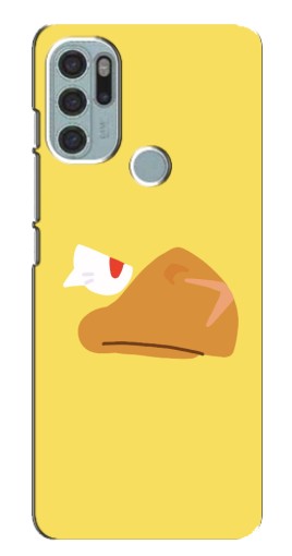 Силиконовый чехол с изображением "Gold Crow" для Motorola MOTO G60s
