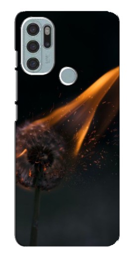 Чехол с картинкой "Горящий одуванчик" для Motorola MOTO G60s