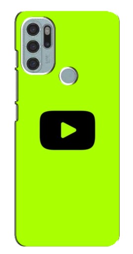 Чехол с принтом "Кнопка Ютуба" для Motorola MOTO G60s