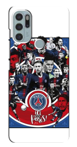 Чехол с картинкой "Команда PSG" для Motorola MOTO G60s