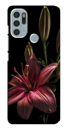 Силиконовый чехол с изображением "Красная лилия " для Motorola MOTO G60s