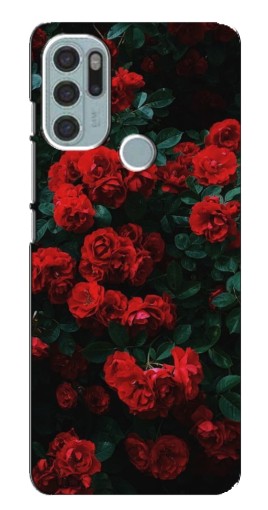Чехол с картинкой "Красные розы" для Motorola MOTO G60s