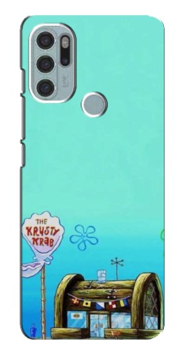 Чехол с принтом "Krusty Krab" для Motorola MOTO G60s