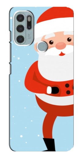 Силиконовый чехол с изображением "Крутой Дед Мороз" для Motorola MOTO G60s
