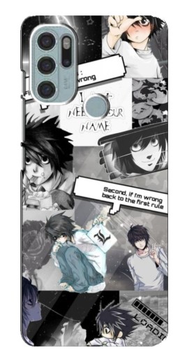 Чехол с картинкой "L - Death note" для Motorola MOTO G60s