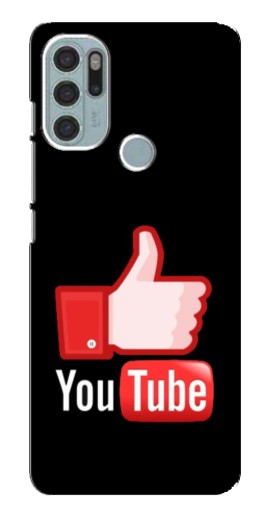 Силиконовый чехол с изображением "Лайк YouTube" для Motorola MOTO G60s