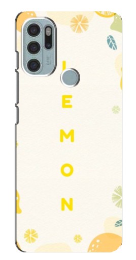 Силиконовый чехол с изображением "Lemon" для Motorola MOTO G60s