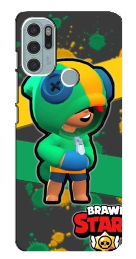 Чехол с картинкой "Leon Brawl Stars" для Motorola MOTO G60s