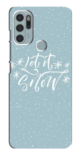 Чехол с принтом "Let it Snow" для Motorola MOTO G60s