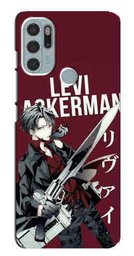 Силиконовый чехол с изображением "levi Ackerman" для Motorola MOTO G60s