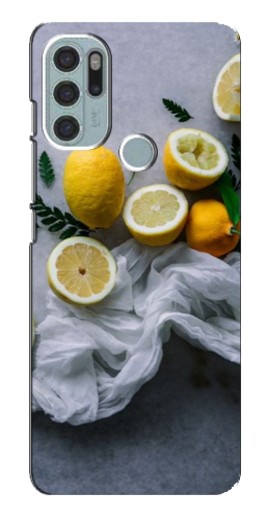 Силиконовый чехол с изображением "Лимонное настроение" для Motorola MOTO G60s