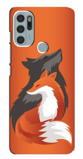 Чехол с картинкой "Лиса ART" для Motorola MOTO G60s