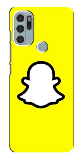 Чехол с принтом "Лого Snapchat" для Motorola MOTO G60s
