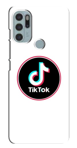 Чехол с картинкой "Лого Тик Ток" для Motorola MOTO G60s