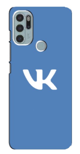 Чехол с картинкой "Лого ВК" для Motorola MOTO G60s