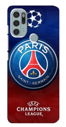 Силиконовый чехол с изображением "Логотип ПСЖ" для Motorola MOTO G60s