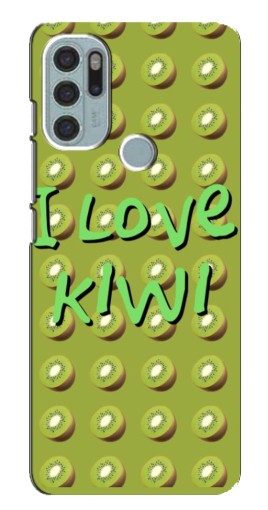 Чехол с картинкой "Love Kiwi" для Motorola MOTO G60s