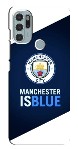 Чехол с картинкой "Manchester is Blue" для Motorola MOTO G60s