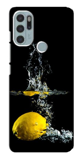 Силиконовый чехол с изображением "Мокрый Лимон" для Motorola MOTO G60s