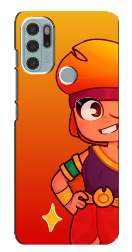 Силиконовый чехол с изображением "Мультяшная Амбер" для Motorola MOTO G60s