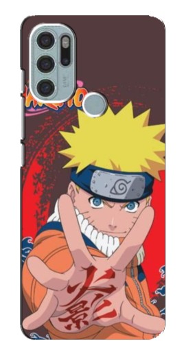 Чехол с печатью "Naruto атакует" для Motorola MOTO G60s