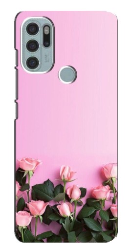Чехол с печатью "Нежные розы" для Motorola MOTO G60s