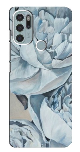 Чехол с картинкой "Рисунок пионы" для Motorola MOTO G60s