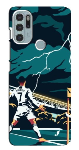 Чехол с печатью "Ronaldo празднование" для Motorola MOTO G60s