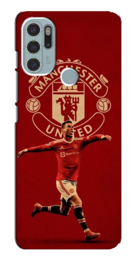 Чехол с печатью "Ronaldo в МЮ" для Motorola MOTO G60s
