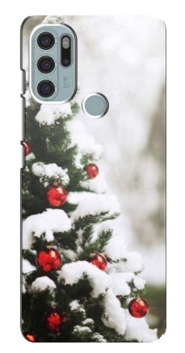 Силиконовый чехол с изображением "Рождественская елка" для Motorola MOTO G60s