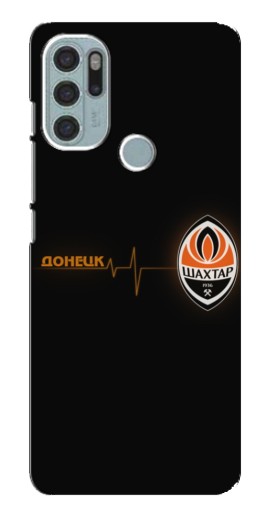 Силиконовый чехол с изображением "Шахтер в сердце" для Motorola MOTO G60s