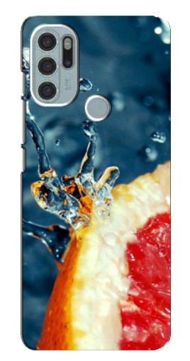 Силиконовый чехол с изображением "Сочный грейпфрут" для Motorola MOTO G60s