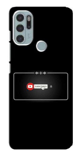 Чехол с принтом "subscribed" для Motorola MOTO G60s