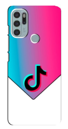 Силиконовый чехол с изображением "Tiktok Logo" для Motorola MOTO G60s