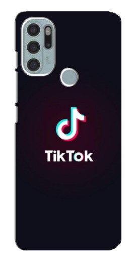 Чехол с печатью "TikTok темный" для Motorola MOTO G60s