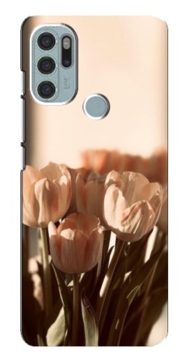 Чехол с печатью "Тюльпаны на солнце" для Motorola MOTO G60s