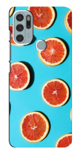 Силиконовый чехол с изображением "Яркие грейпфруты" для Motorola MOTO G60s