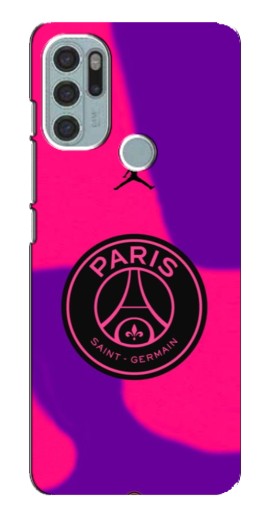 Чехол с печатью "Яркий лого PSG" для Motorola MOTO G60s