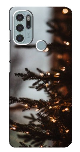 Чехол с принтом "Елка с гирляндой" для Motorola MOTO G60s