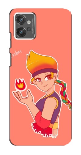Чехол с печатью "Amber с огоньком" для Motorola MOTO G23