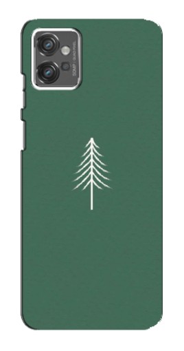 Силиконовый чехол с изображением "Белая елка" для Motorola MOTO G23