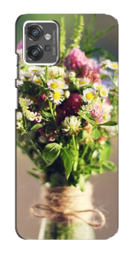 Чехол с картинкой "Букет полевых цветов" для Motorola MOTO G23