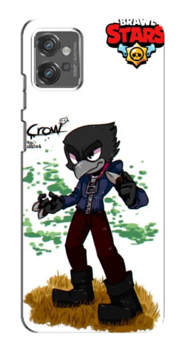 Чехол с печатью "Crow" для Motorola MOTO G23